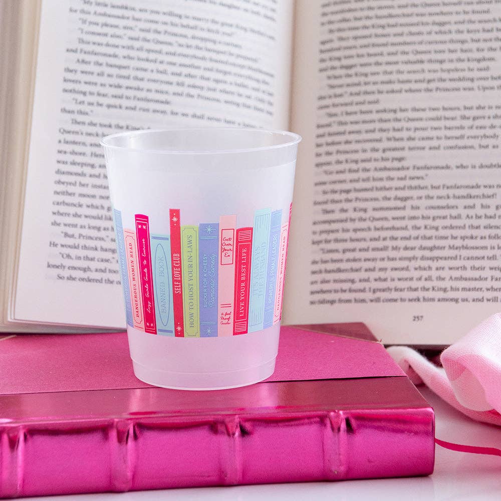 Book Club "Bookshelf" Flex Cups (8 Count)