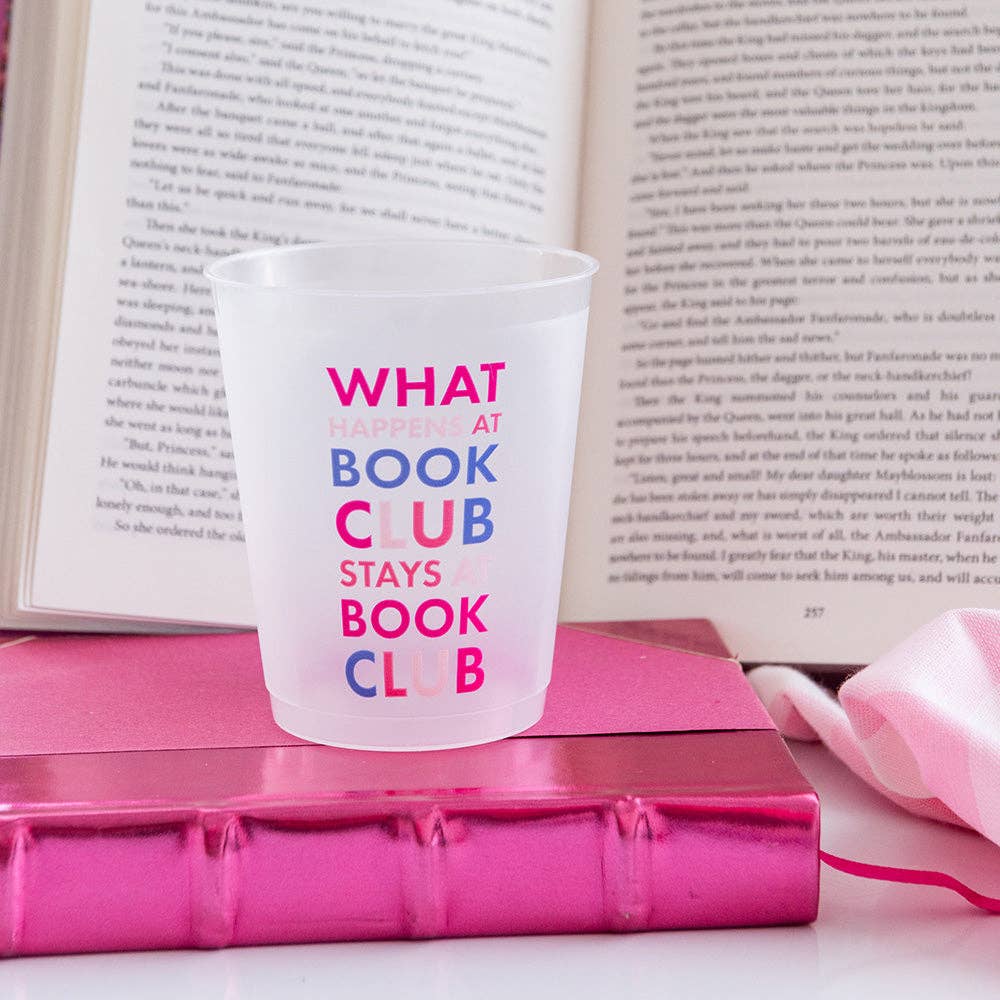 Book Club "What Happens At Book Club" Flex Cups (8 Count)