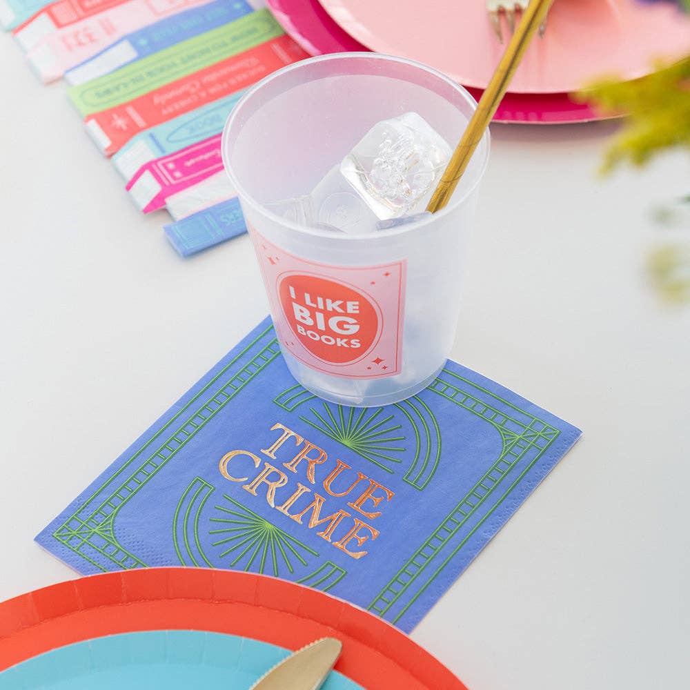 Book Club "Book Cover" Beverage Napkins (16 Count)