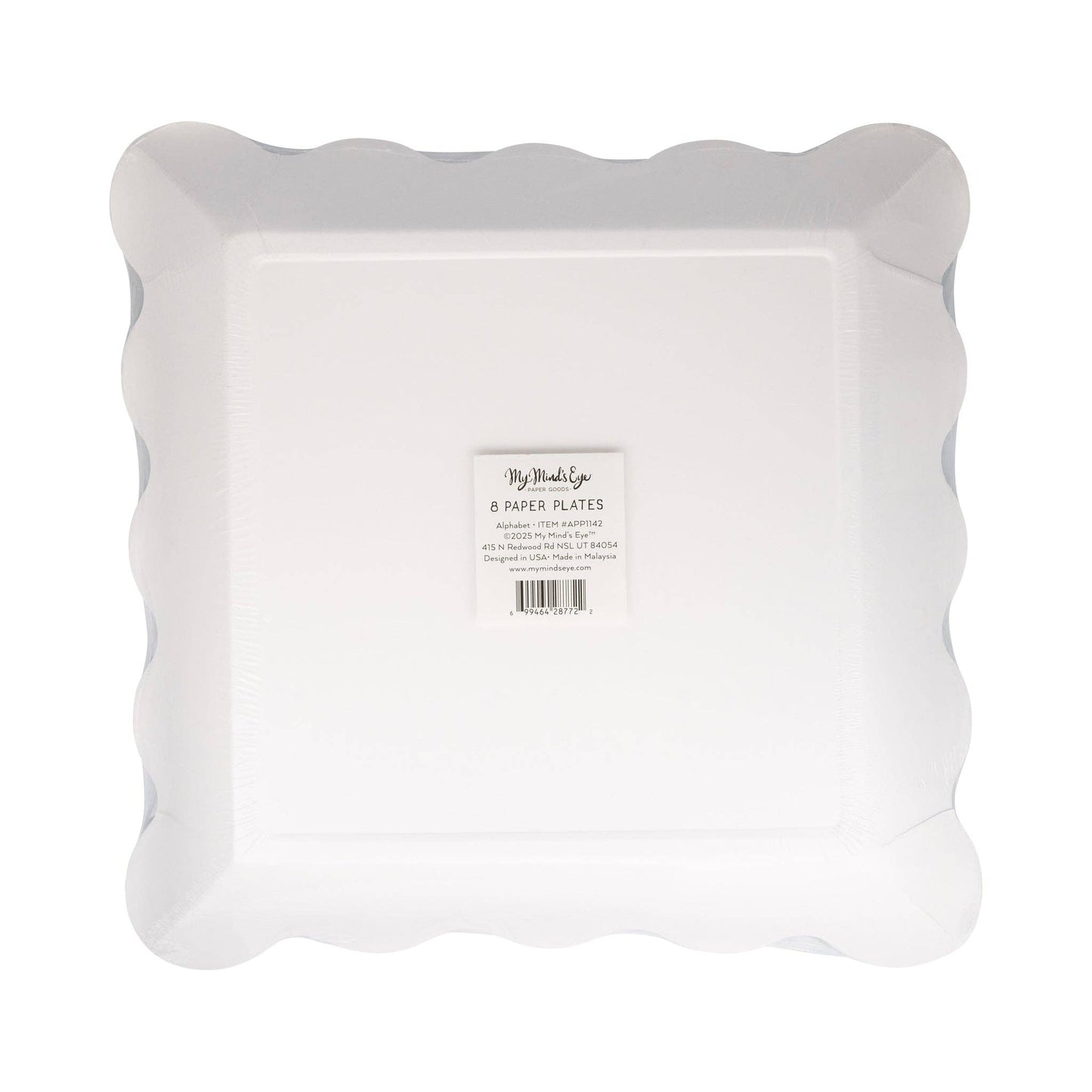Alphabet Paper Plate (8 Count)