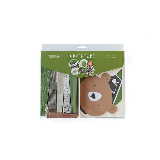Adventure Awaits Party Fan Set (6 Count)
