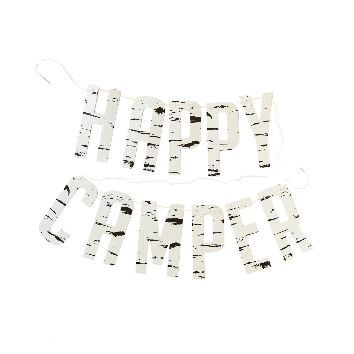 Adventure Awaits Happy Camper Banner (1 Count)