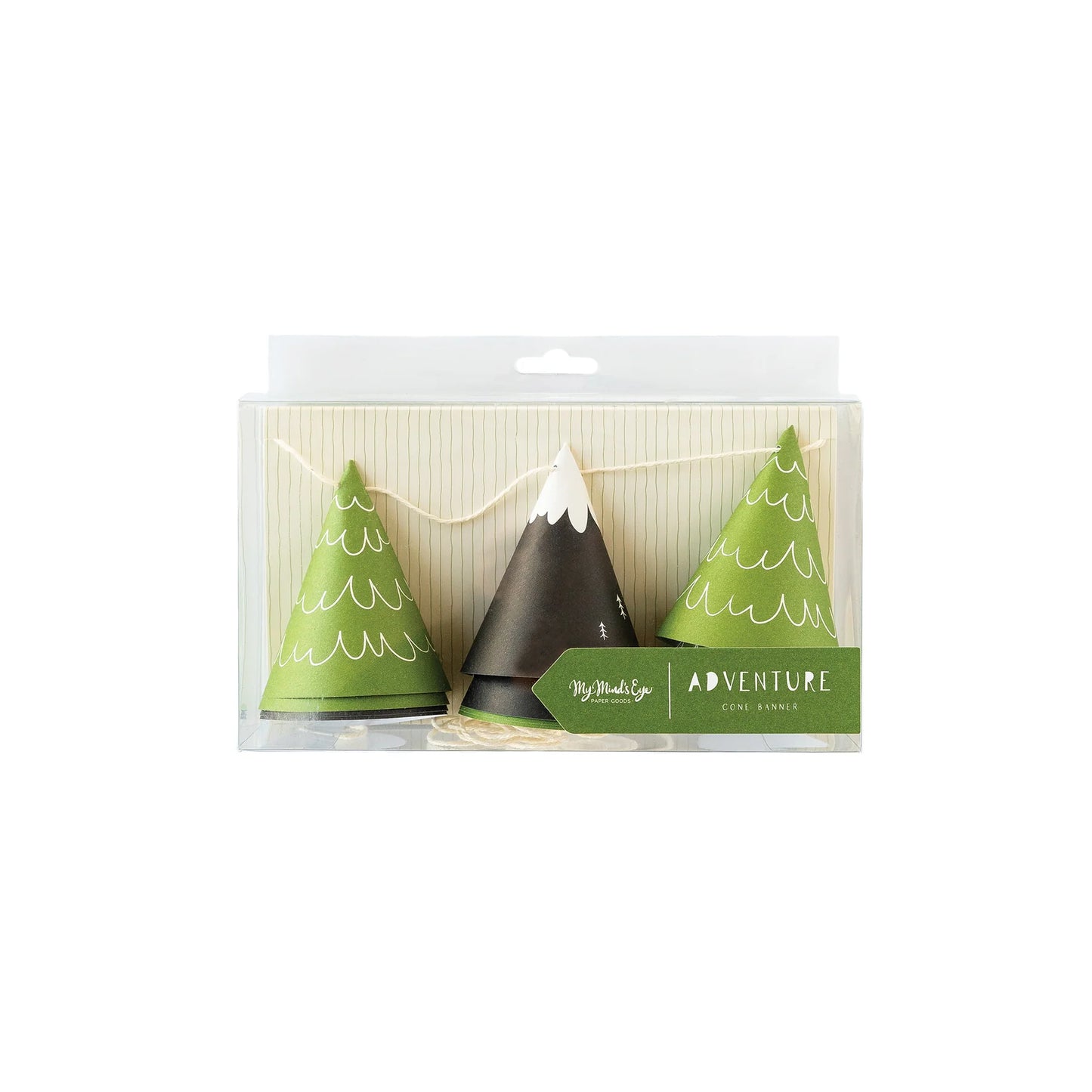 Adventure Awaits Mountain and Tree Cone Banner (1 Count)
