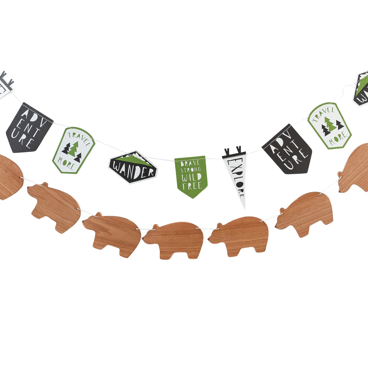Adventure Awaits Patches and Bears Banner Set (2 Count)