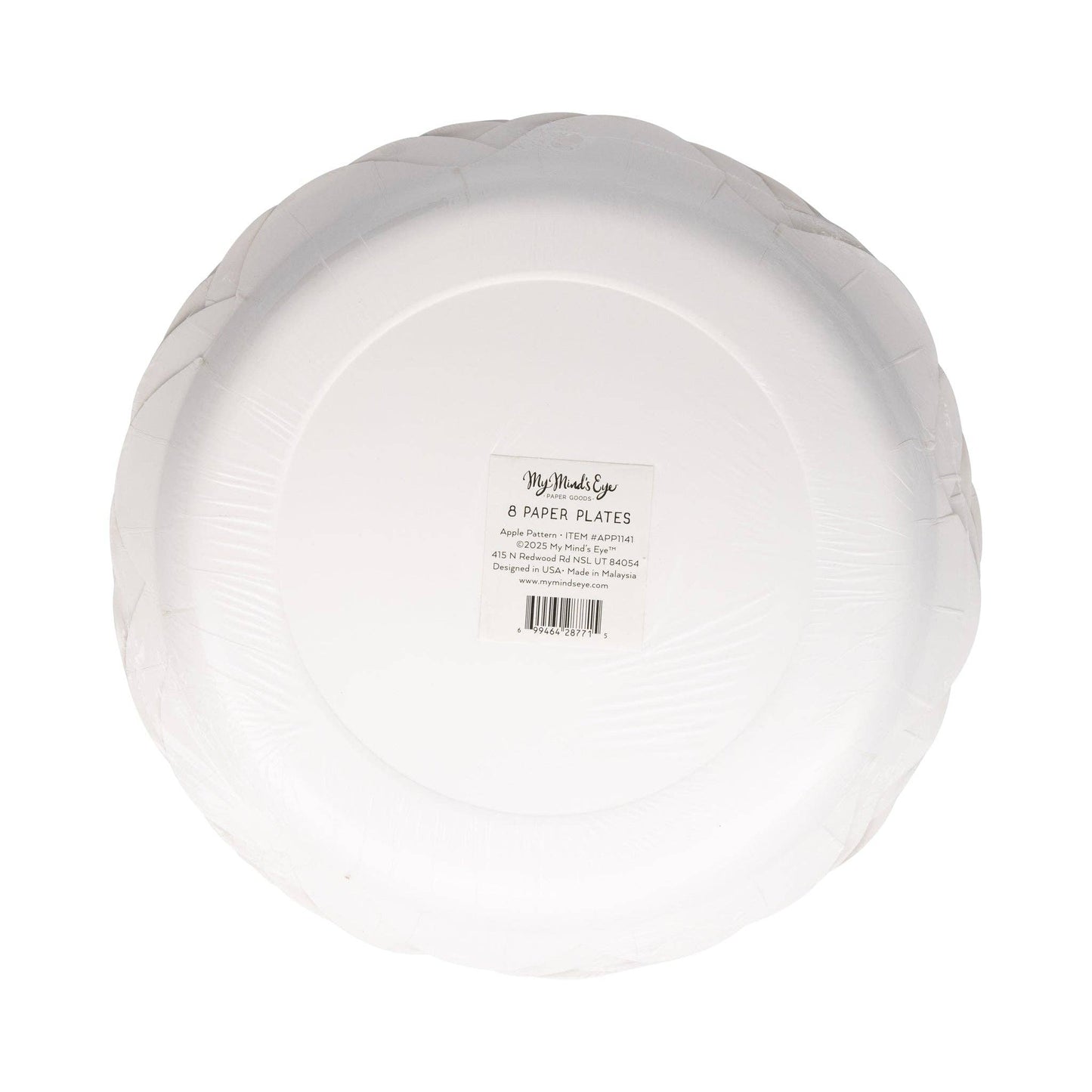 Apple Pattern Paper Plate (8 Count)
