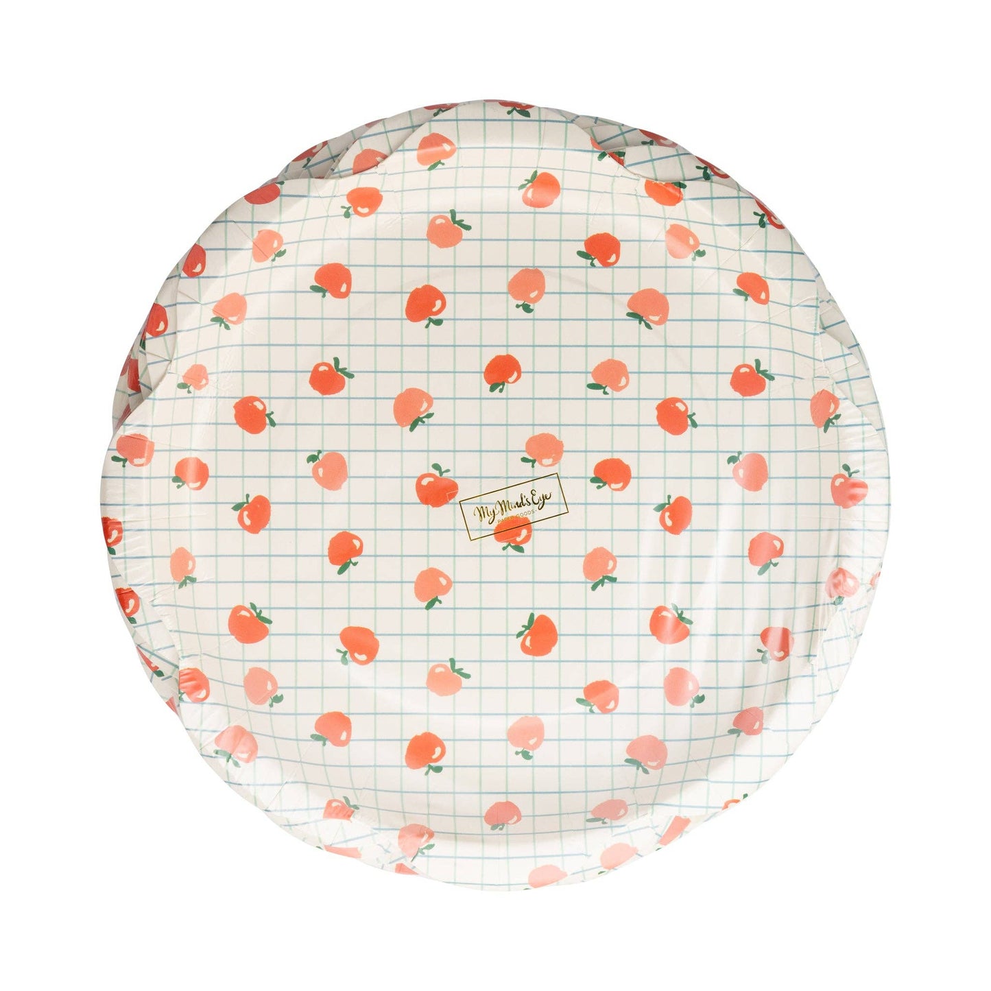 Apple Pattern Paper Plate (8 Count)