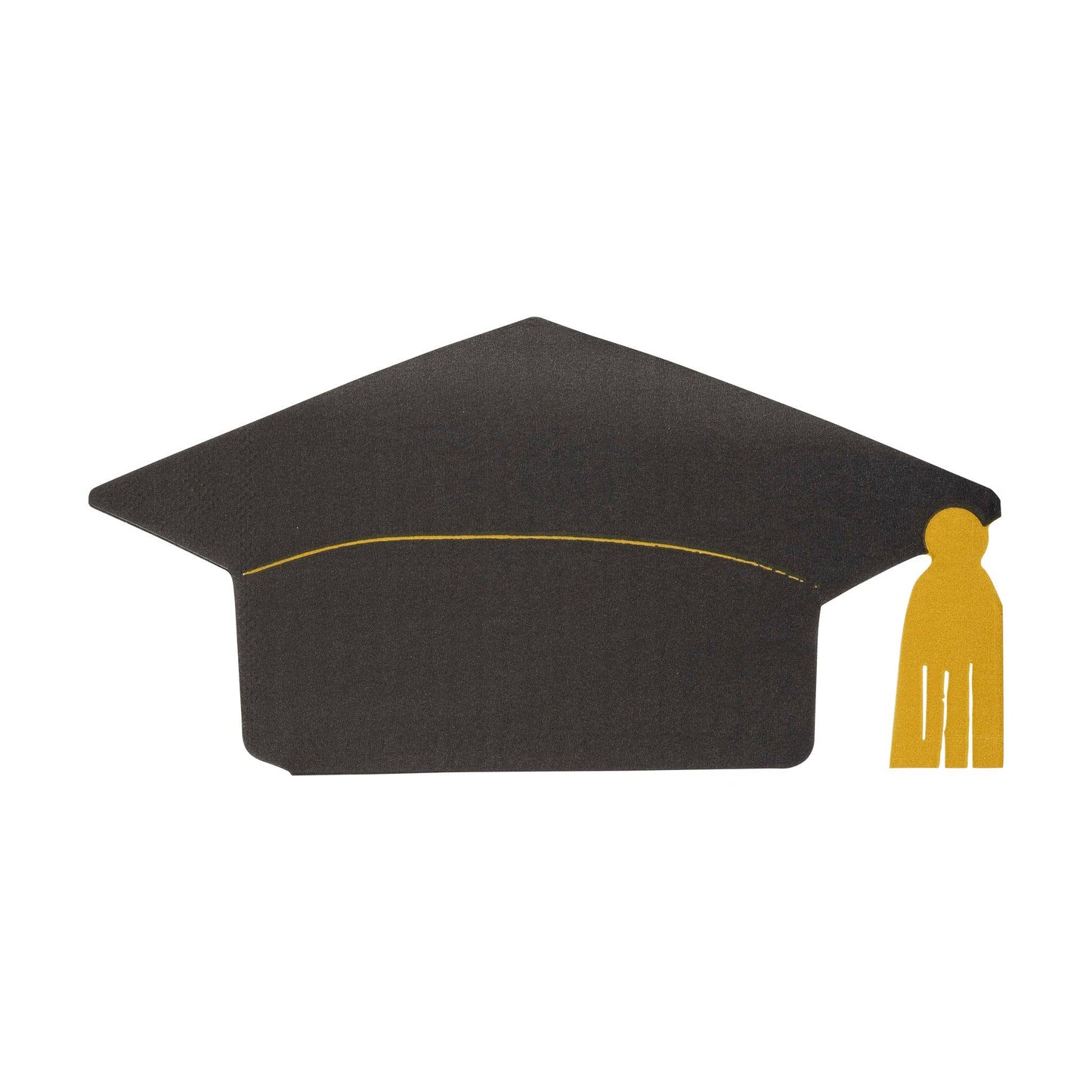 Graduation Cap Shaped Paper Dinner Napkin (18 Count)