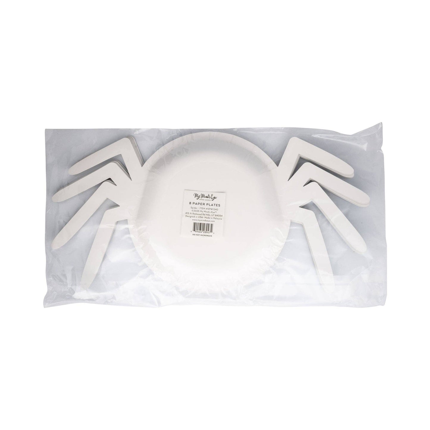 Spider Shaped Paper Plate (8 Count)