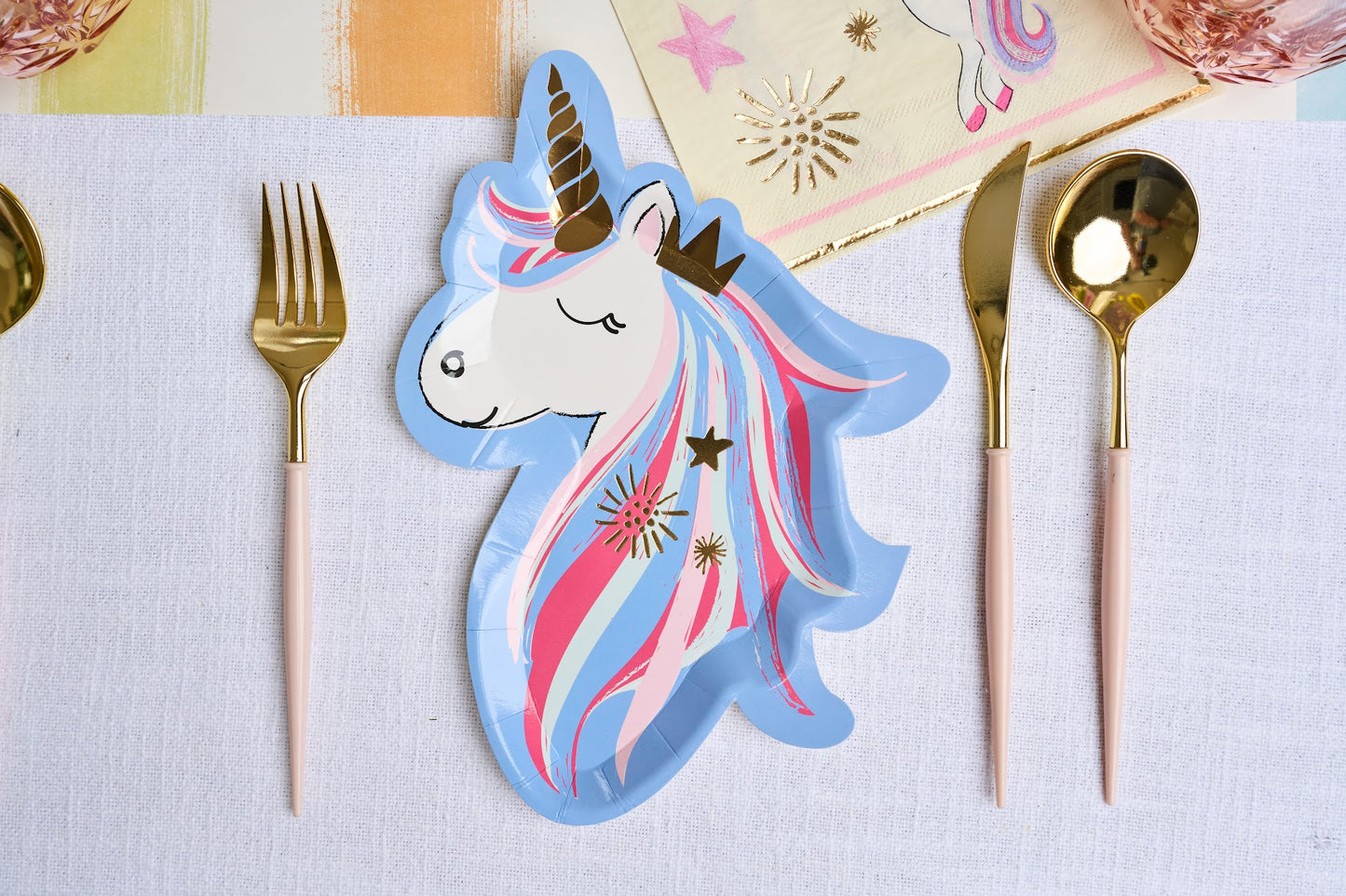 Dreams Come True Unicorn Plates (8 Count)
