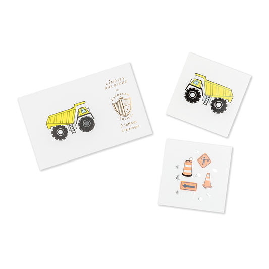 Under Construction Temporary Tattoos (2 Pack)