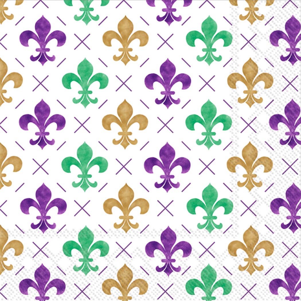 French Quarter Paper Beverage Napkins (20 Pk)