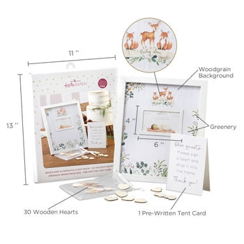 Woodland Animals Guest Book Frame