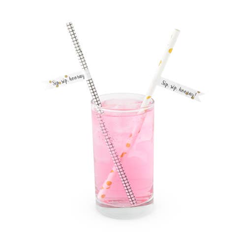 Assorted Noir Straws (12 pk)