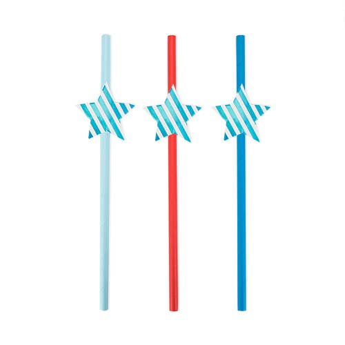 Assorted Shine Bright Straws (12 Count)