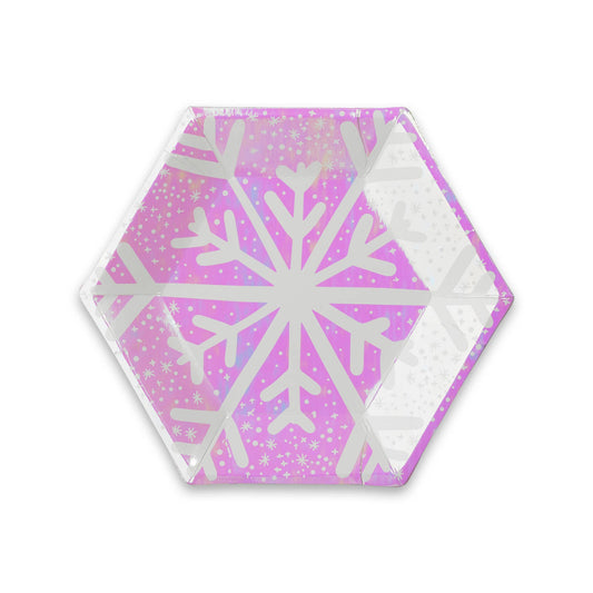 Frosted Snowflake Small Plates (8 pk)
