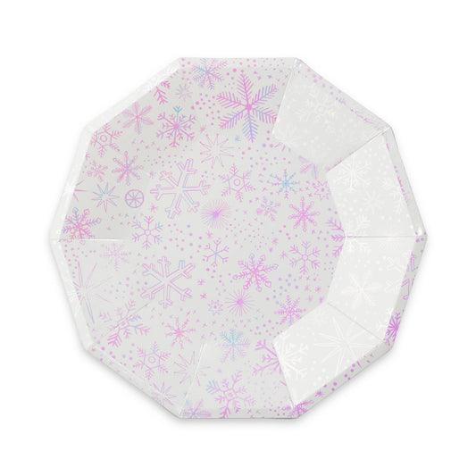 Frosted Snowflake Large Plates (8 pk)