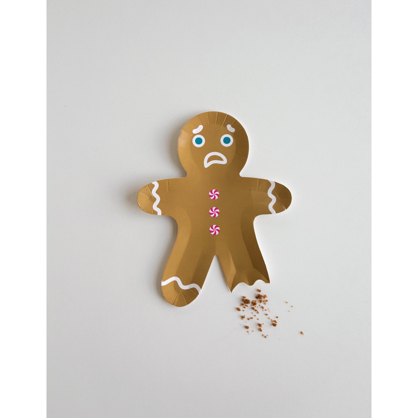 Gingerbread Figures Small Plate Set (8 Pk)