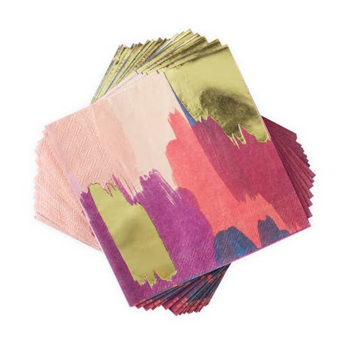 Watercolor Brushstroke Dinner Napkins (20 pk)