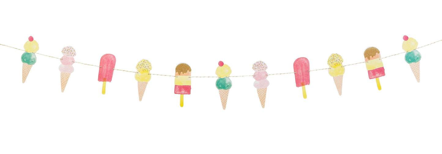 We Heart Ice Cream Garland