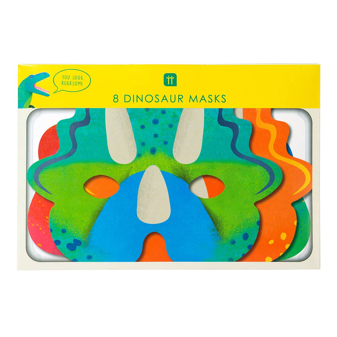 Party Dinosaur Masks (8 pk)