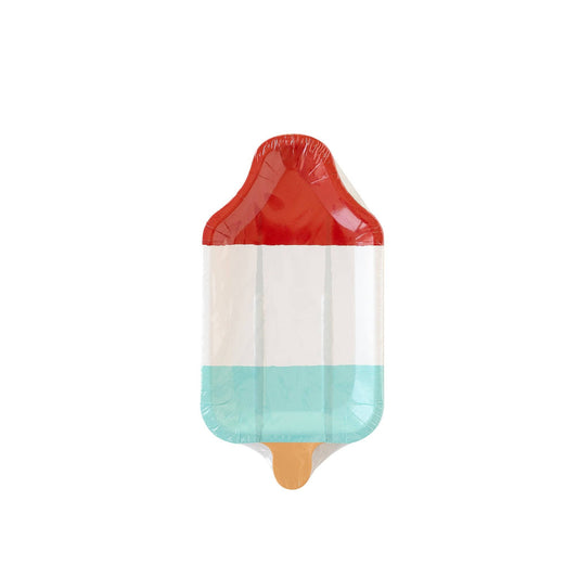 Rocket Pop Shaped Paper Plate (8 Count)