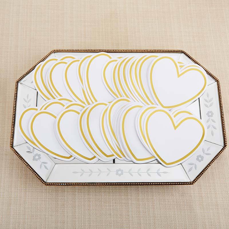 Wedding Wish Jar with Heart Shaped Cards (100 pk)