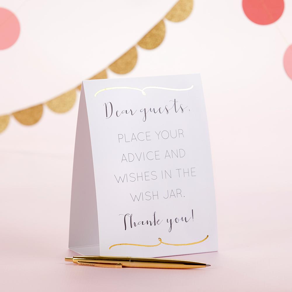 Wedding Wish Jar with Heart Shaped Cards (100 pk)