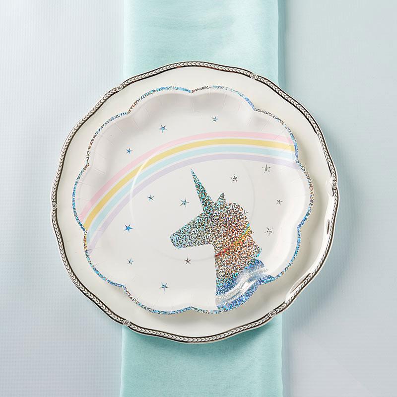 Enchanted Unicorn Large Paper Plates (8 pk)