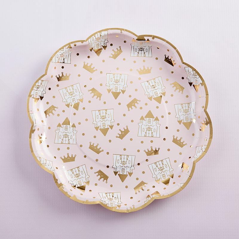 Crown and Castle Large Paper Plates (8 pk)