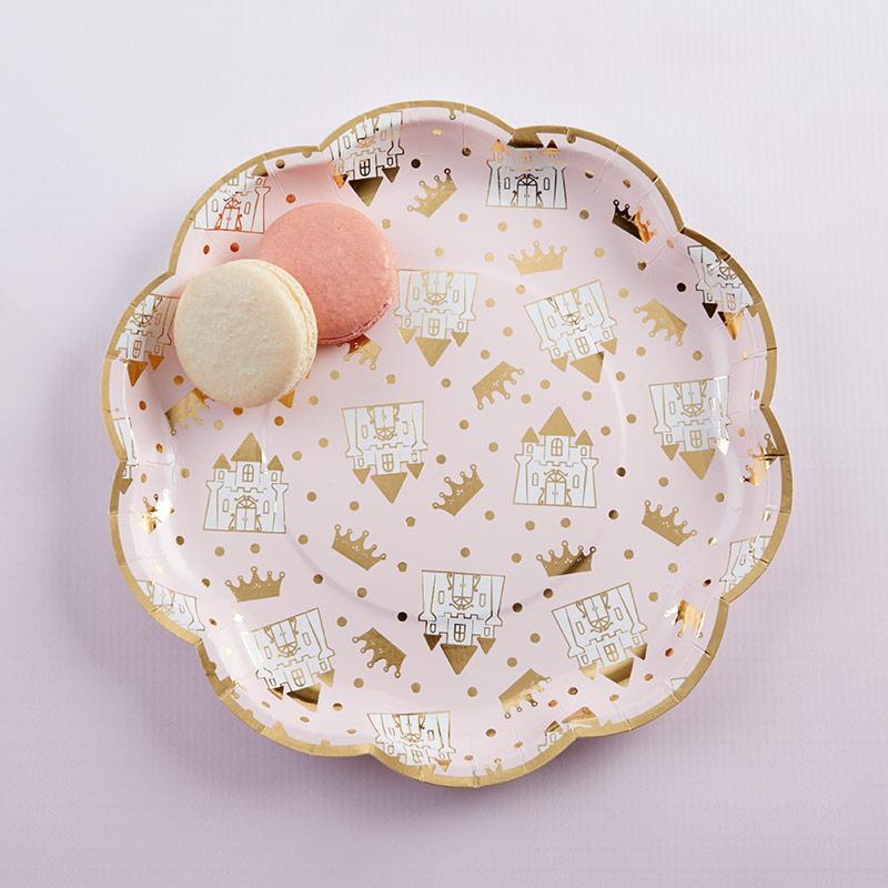 Crown and Castle Large Paper Plates (8 pk)