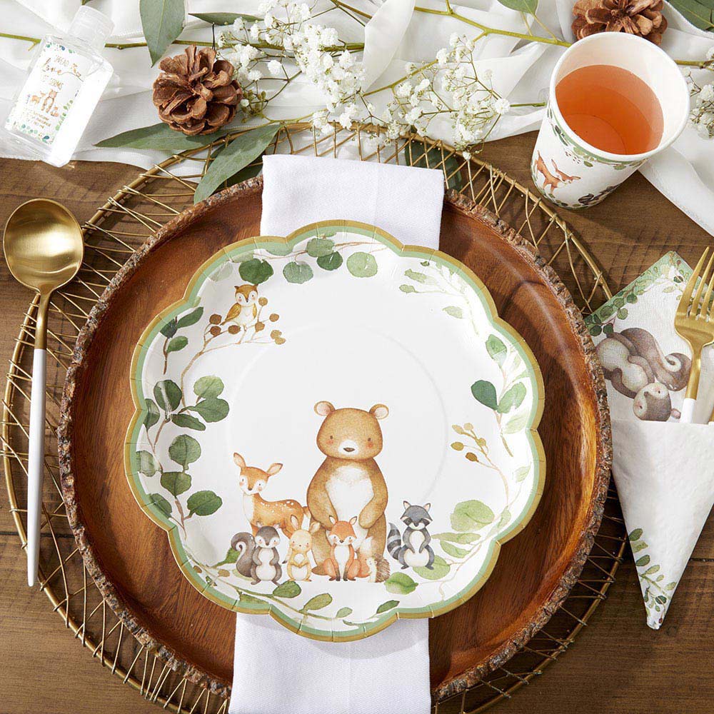 Woodland Creatures Large Paper Plates (16 pk)