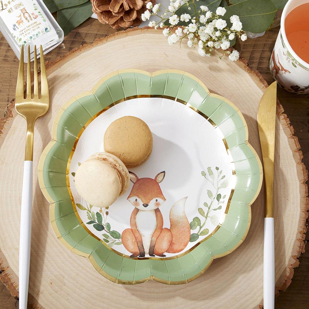 Woodland Creatures Small Paper Plates (16 pk)