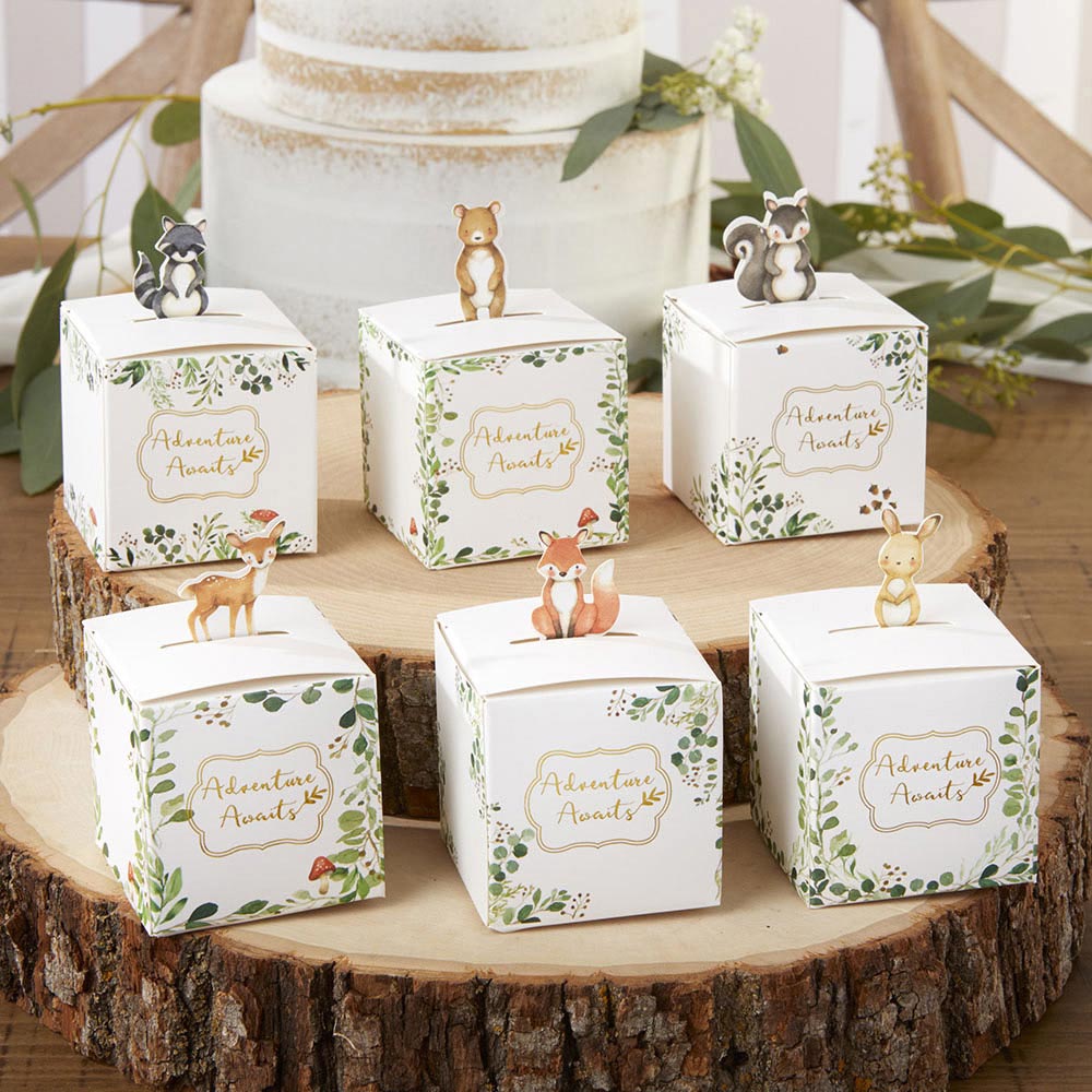 Woodland Creature Favor Box (Set of 24)