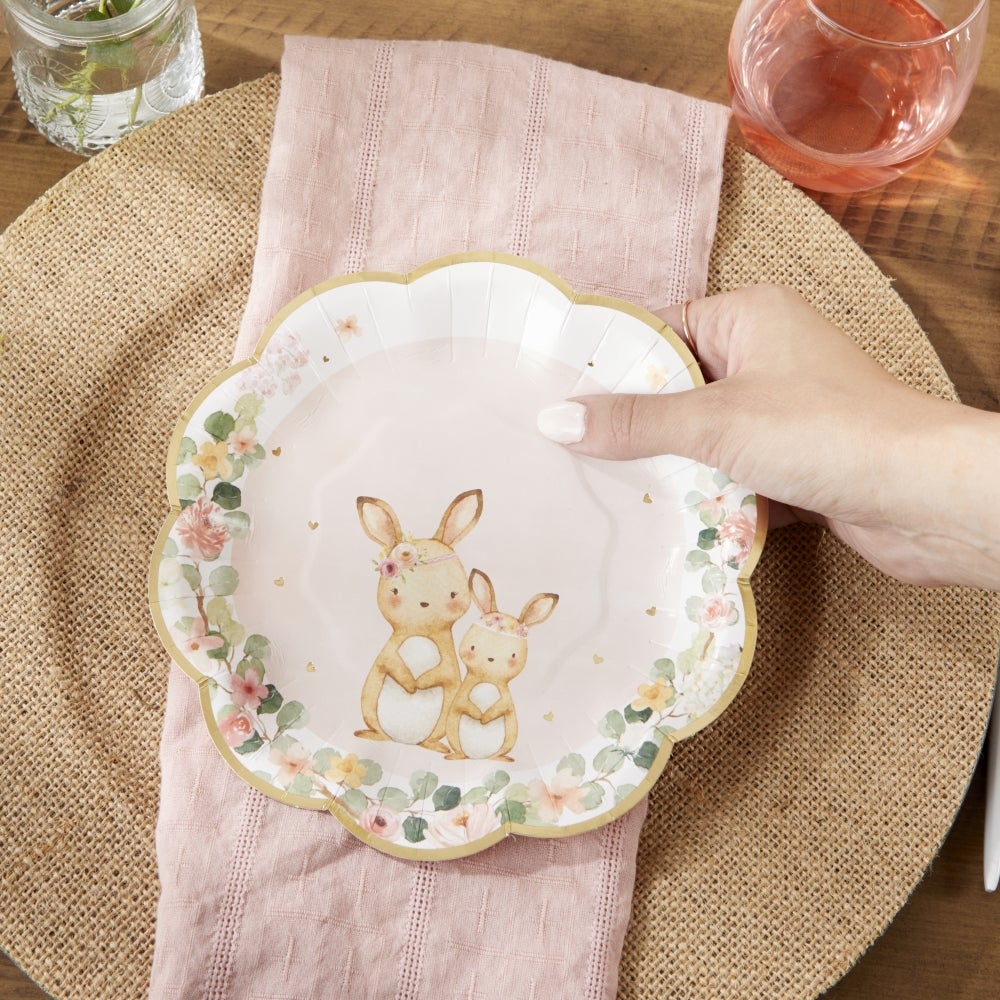 Woodland Creatures Pink Small Plates (16 Pk)