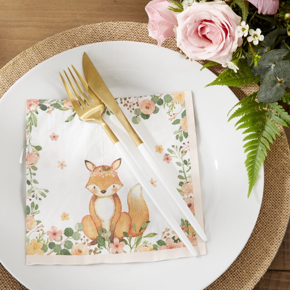 Woodland Pink Napkins (30 Pk)