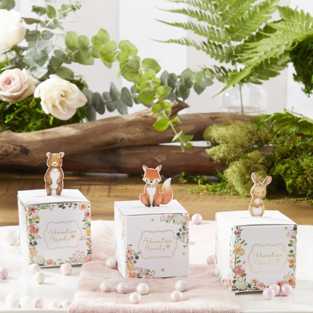 Woodland Pink Favor Box (Set of 24)