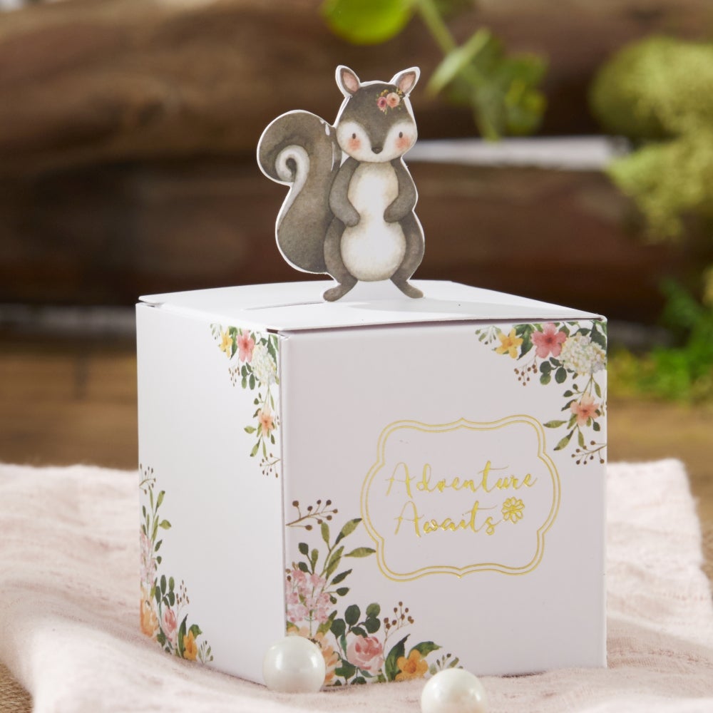 Woodland Pink Favor Box (Set of 24)