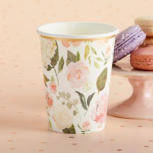 In Full Bloom Floral Paper Cups (8 pk)