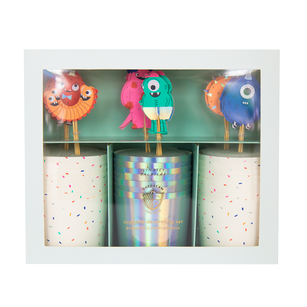 Little Monsters Cupcake Decorating Set (24 sets)