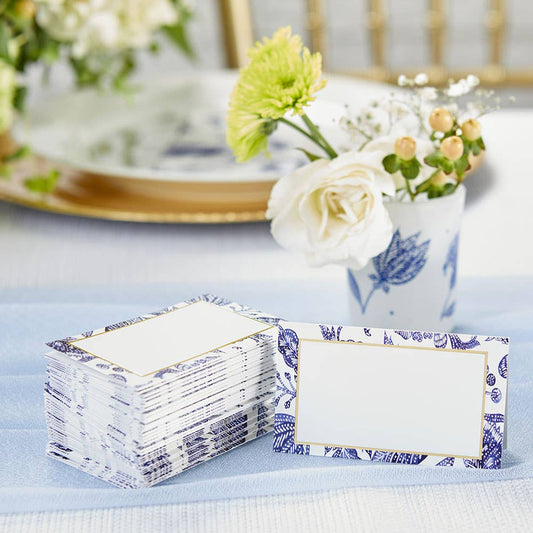Blue Willow Tent Cards (50 pk)