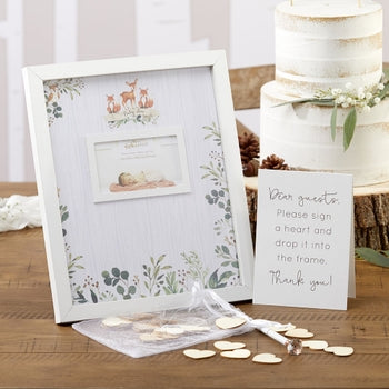 Woodland Animals Guest Book Frame