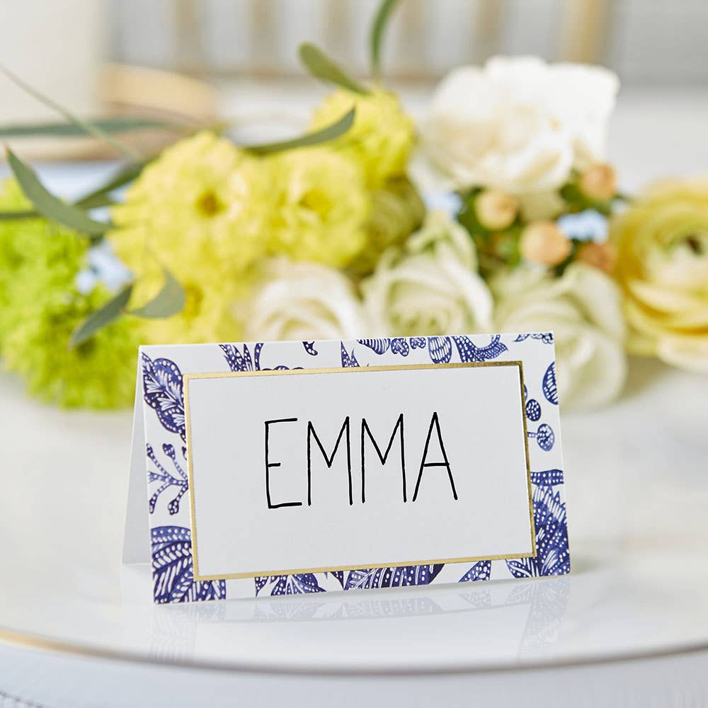 Blue Willow Tent Cards (50 pk)