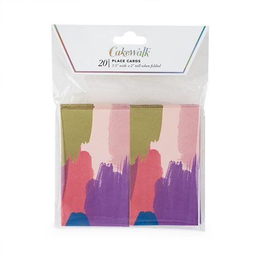 Watercolor Brush Placecard (20 pk)