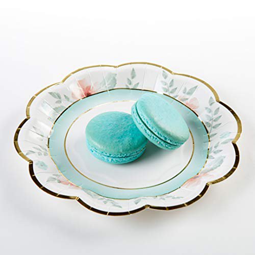 Geometric Floral Small Plates (16 pk)