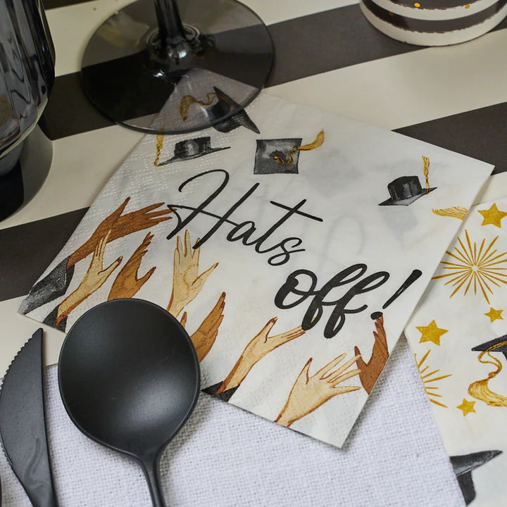 Hats Off to the Graduate Beverage Napkins (16 Count)