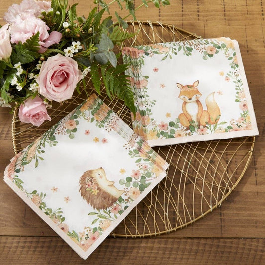 Woodland Pink Napkins (30 Pk)