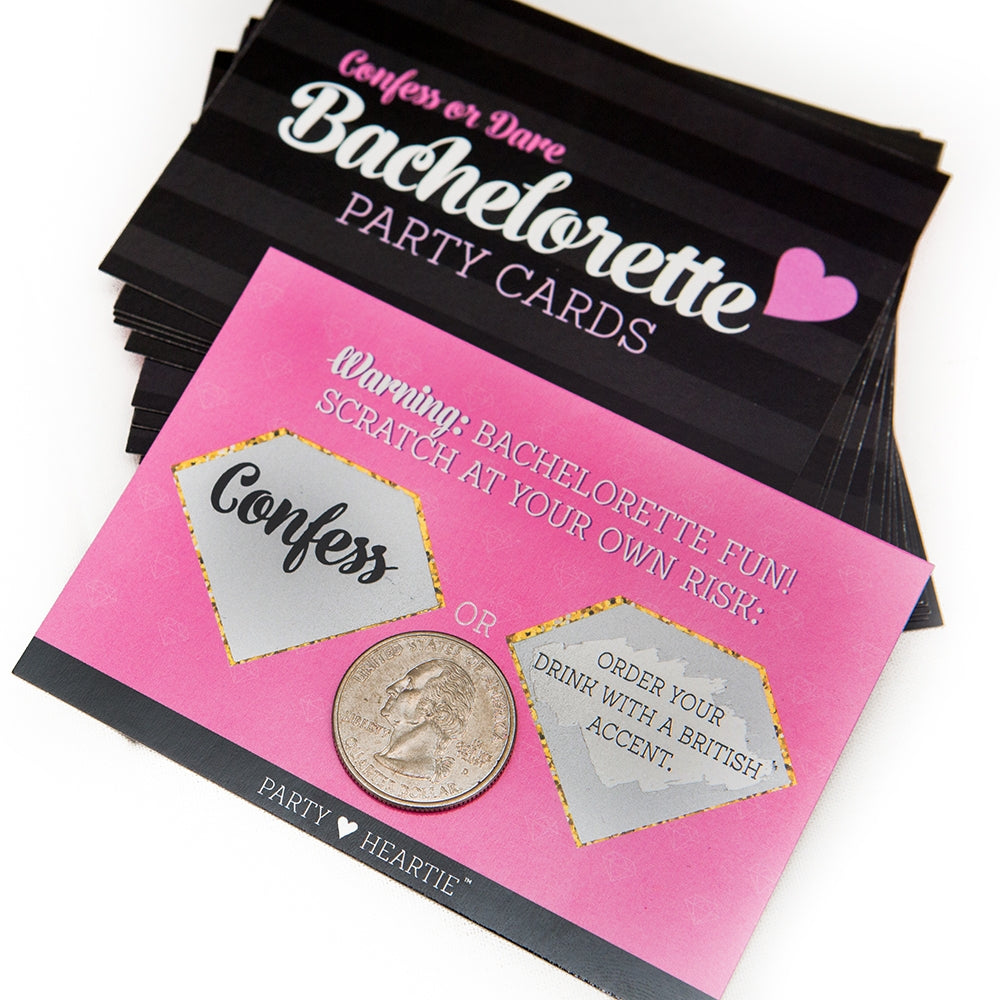 Bachelorette Party Confess or Dare Scratch Game (23 pk)