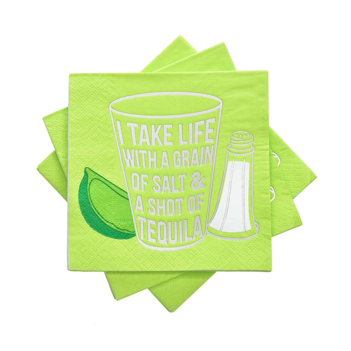 I Take Life With A Grain of Salt Cocktail Napkins (20 pk)
