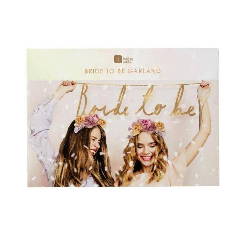 Bride To Be Rose Gold Garland