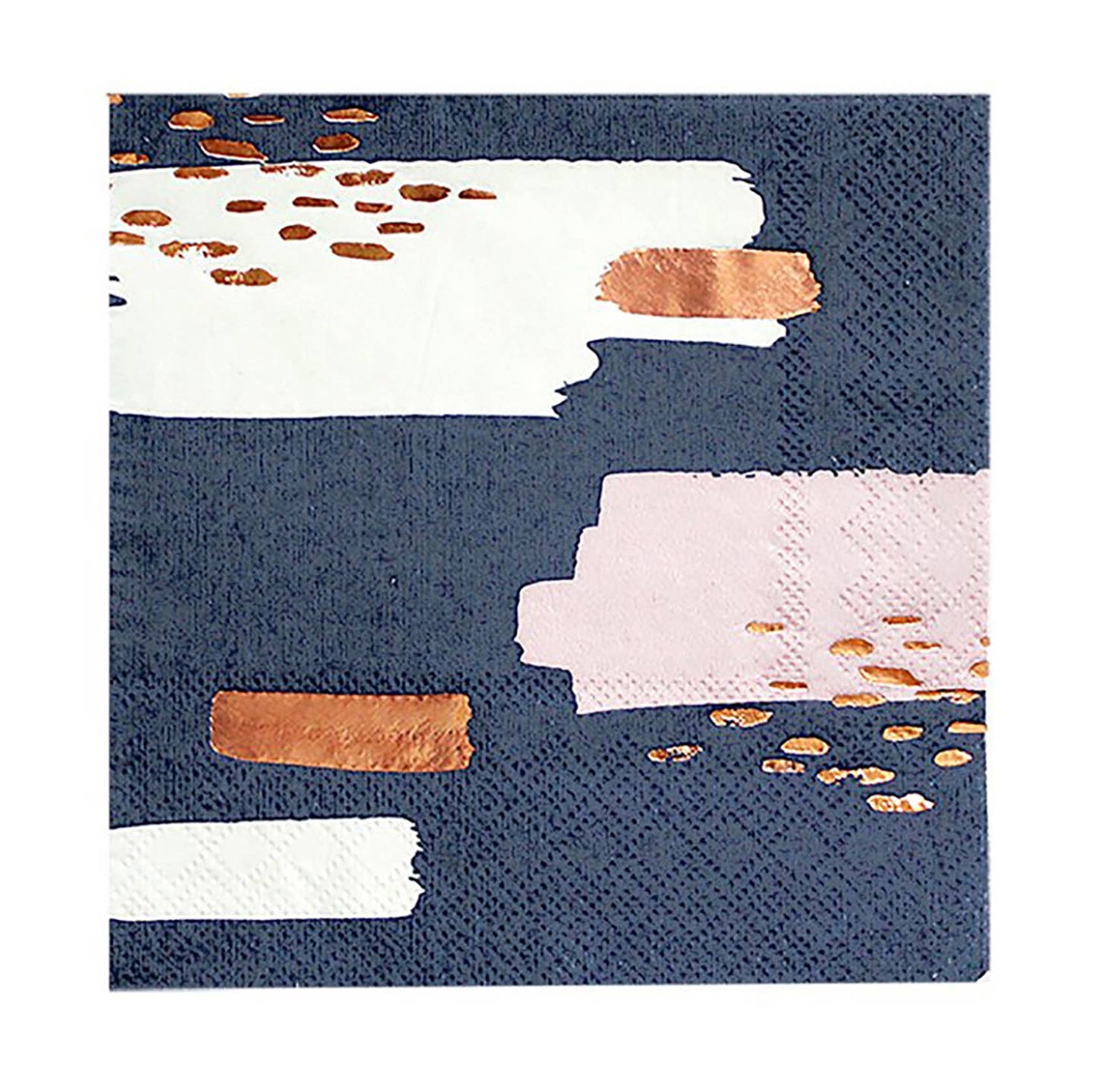 Erika Navy Abstract Lunch Paper Napkins (20 Count)